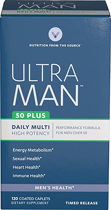 Vitamin World Ultra Man 50 Plus Multivitamin, 120 Count