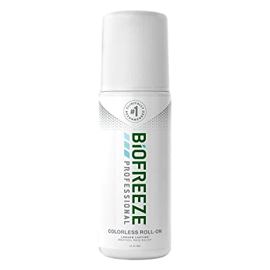 Biofreeze Professional Pain Relieving Gel,Topical Analgesic for Enhanced Relief of Arthritis, Muscle, and Joint Pain, NSAID Free Pain Reliever Cream, Roll-On 3 oz, Colorless Formula, 5% Menthol