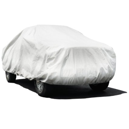 Budge Premier Tyvek Truck Cover Fits Compact Standard Cap Pickups up to 197 inches, TK-2 - (Dupont Tyvek, White)