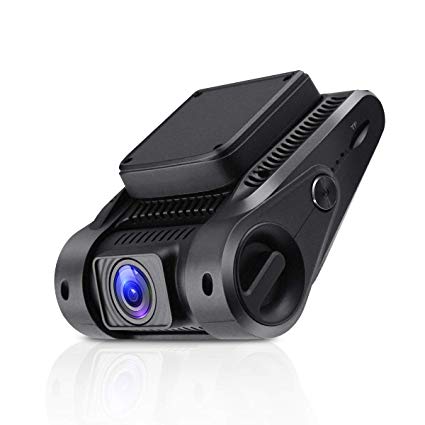 Blusmart Dash Cam, Full HD 1080P Dashboard Camera, WDR Driving Recorder with WiFi, 170° Angle Lens, 2.45” IPS Display, Loop Recording, G-Sensor, and Night Vision, Supports 32GB Micro SD Card