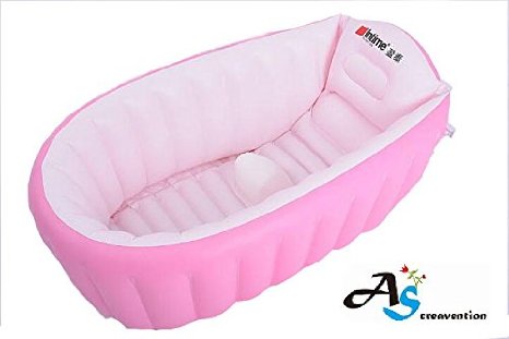 AampS Creaventionreg Inflatable Baby bathtub Pink