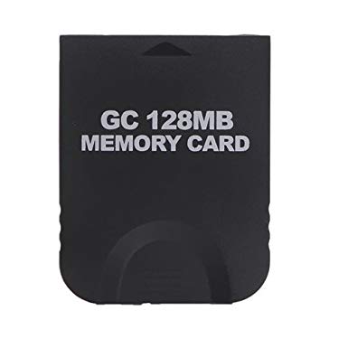 HDE 128MB Memory Card for Nintendo GameCube and Wii Consoles Game Saving Accessory for Classic Game Systems (2043 Blocks, Black)