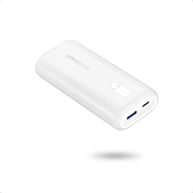 Poweradd 10000mAh Ultra Compact 18W Power Delivery USB C Portable Charger Fast Charge Power Bank Compatible for iPhone, iPad, Airpods, Samsung, Huawei, most other Phones and Tablets-White