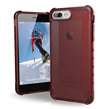 UAG iPhone 8 Plus / iPhone 7 Plus / iPhone 6s Plus [5.5-inch screen] Plyo Feather-Light Rugged [CRIMSON] Military Drop Tested iPhone Case