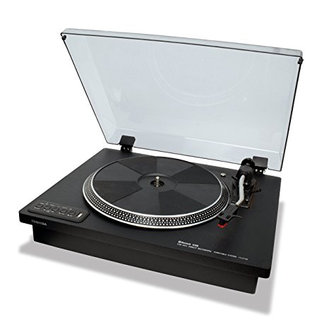 Toshiba Vinyl Record Player Turntable: 12” 3-Speed Bluetooth Turntables - Stereo Speakers, Encoder