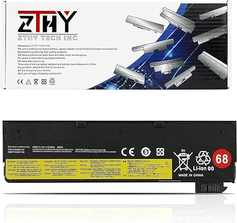 ZTHY 68 45N1126 Laptop Battery Compatible with Lenovo ThinkPad A275 X240 X250 X260 X270 T440 T450 T460 T470P L450 L460 T550 T560 W550 P50S Series 45N1124 45N1136 45N1738 45N1777 11.4V 24Wh 2060mAh