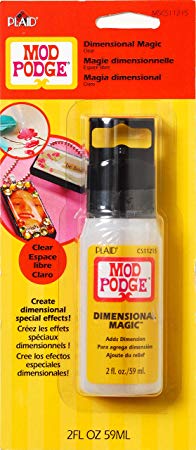 MOD PODGE 3D DIMENSIONAL MAGIC 2oz BOTTLE GLOSSY CREATE BEADS EMBELLISHMENTS CRAFT