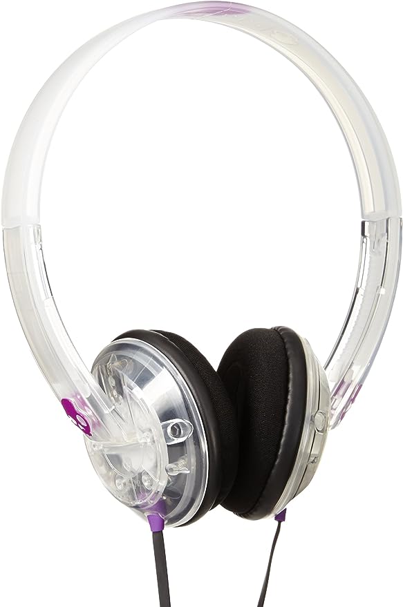 Skullcandy Unisex Uprock Mic'd Clear/Purple Headphones