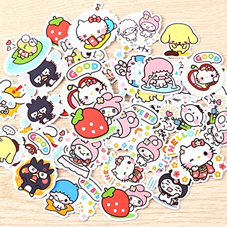 40pcs Creative Kawaii self-Made Love Sanrio Girl Stickers Beautiful Stickers/Decorative Sticker/DIY Craft Photo Albums