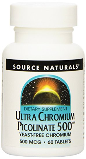 Source Naturals Ultra Chromium Picolinate 500, 60 Tablets