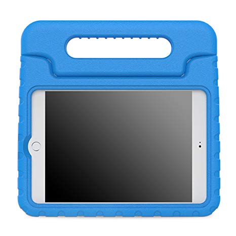 iPad Mini 4 Case Moko Kids Shock Proof Convertible Handle Light Weight Super Protective Stand Cover Case for Apple iPad Mini 4 2015 Tablet BLUE