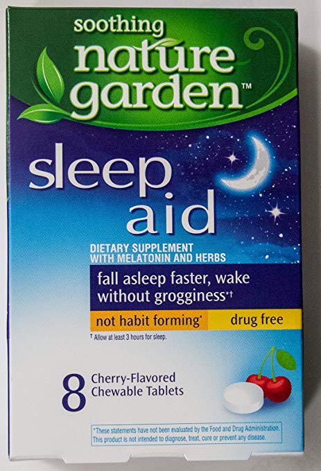 Soothing Nature Garden Sleep Aid Remedy (4 Boxes - Total 32 Cherry tablets)