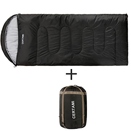 CERTAMI Sleeping Bag -Envelope Lightweight Portable Waterproof,for Adult 3 Season Outdoor Camping Hiking.
