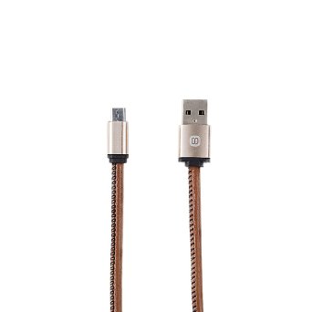 Solove Micro USB Cable 33FT 1M Handsewn PU High Speed USB 20 A Male to Micro B Data Sync and Charge Cable for Android Samsung Nexus HTC Sony and More Brown