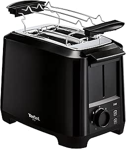 Tefal Uno TT1408 Scheibentoaster, 7 Bräunungsstufen (800 Watt) schwarz