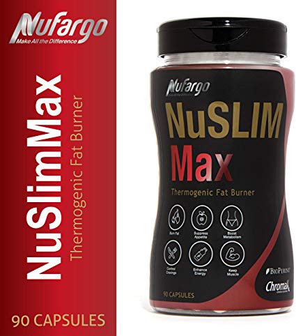 NuSlimMax Weight Loss Pills for Women and Men | Thermogenic Fat Burning Supplement | Keto-Friendly and Natural w/Green Coffee Bean Extract by NuFargo | 90 Capsules
