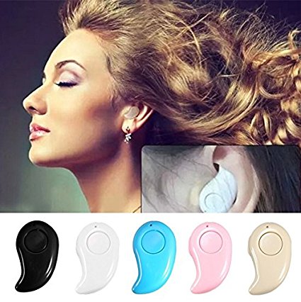 Enegg Universal Smallest Wireless BLuetooth Invisible Stereo Earphones Earbuds Earpiece Headphones Headset with Microphone for iPhone Samsung LG Motorola HTC Android SmartPhone, Black