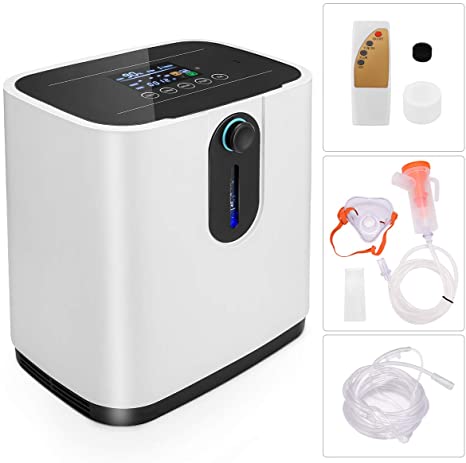 TTLIFE Newest Oxygen Concentrator, Better 1-7L/min Adjustable Portable Oxygen Machine for Home and Travel Use, The Best Oxygen Concentrator with Updated Large Capacity