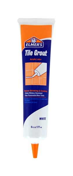 Elmer's E873 2 Pack 6 oz. Tile Grout Plastic Tube, White