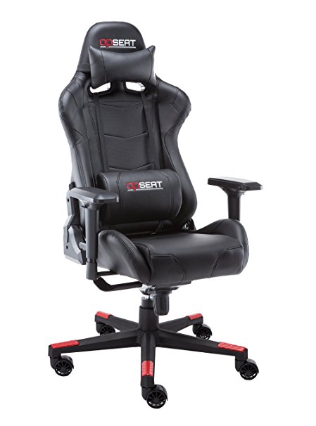 OPSEAT Master Series 2018 PC Gaming Chair Racing Seat Computer Gaming Desk Office Chair - Black