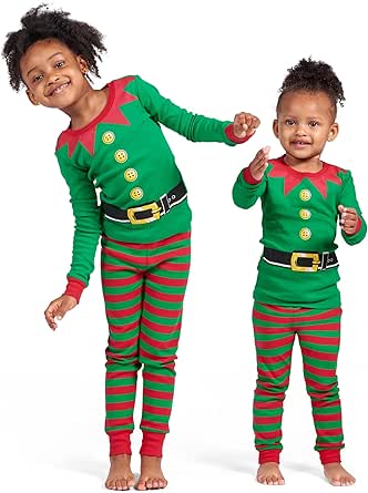 The Children's Place Baby and Kids', Sibling Matching, Holiday Pajama Sets, Cotton