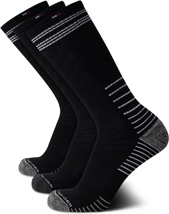 Tommy Hilfiger Men’s Athletic Socks – Cushion Crew Socks, Zipper Travel Bag (3 Pack)