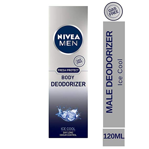 Nivea Men Fresh Protect Body Deodorizer Ice Cool, 120ml