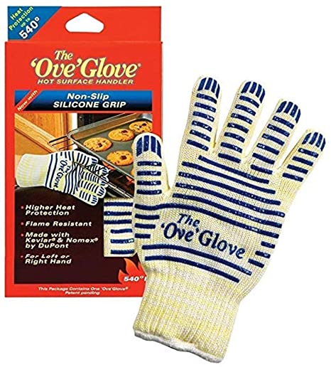 Ove’ Glove, Heat Resistant, Hot Surface Handler Oven Mitt/Grilling Glove, Perfect For Kitchen/Grilling, 540 Degree Resistance, As Seen On TV Household Gift