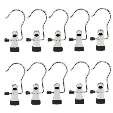 Daixers 10PCS Portable Laundry Hook Hanging Clothes Pins Multi-functional Clips Travel Home Clothing Boot Hanger Hold Clips,boot Clips,Shoe Clips