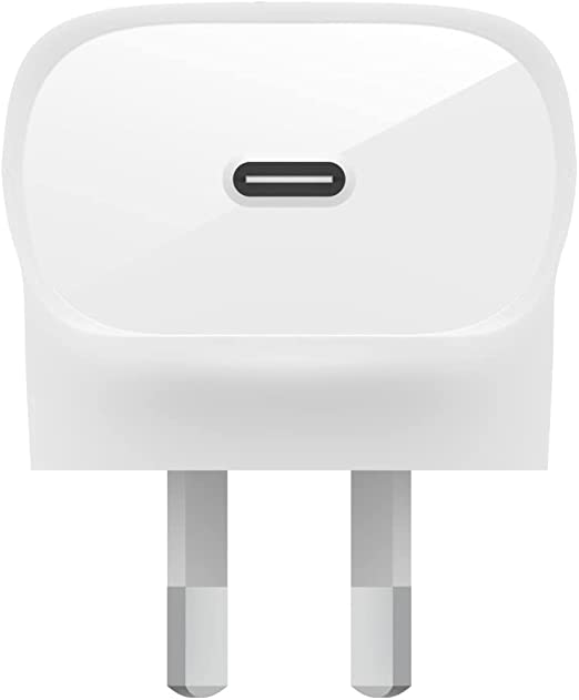 Belkin 30 Watt USB C Wall Charger - USB C Charger for Fast Charging Apple iPhone 14, 14 Pro, 14 Pro Max, 13, 13 Pro, 13 Pro Max, Galaxy S21 Ultra, iPad, AirPods & More - USB-C Charger