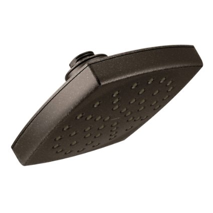 Moen S6365ORB Voss 8" Single-Function Rainshower Showerhead with Immersion Technology at 2.5 GPM Flow Rate, Oil Rubbed Bronze