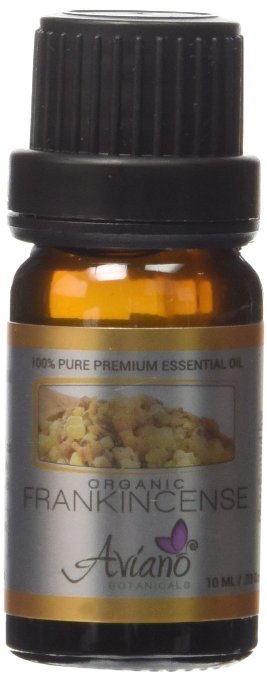 Organic Frankincense Essential Oil Ultra Premium 100% Pure Ecocert Certified Organic Therapeutic Grade Sweet Boswellia Sacra - Very High Potency, Undiluted By Avíanō Botanicals - 10ml