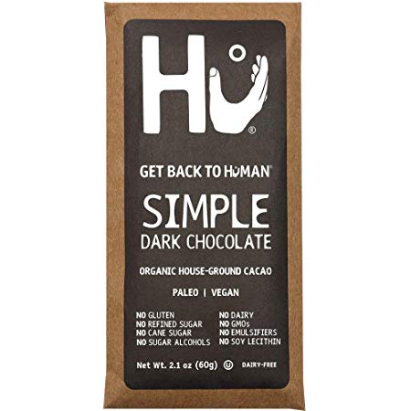 Hu Dark Chocolate Bars 4 Pack | Simple Chocolate | Organic Cacao, Keto, Vegan, Gluten Free, Paleo, Non GMO | 4 Bars, 2.1oz Each