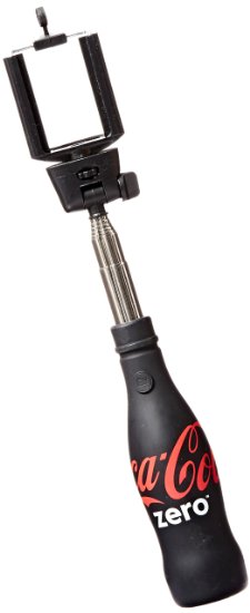 Bluetooth Selfie Stick - With Wireless Remote Shutter Works With All iPhone Models - Coke Zero