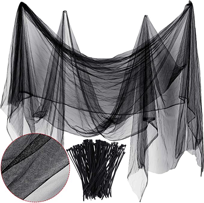 Zonon Bug Insect Mosquito Fly Bird Net Barrier Hunting Blind Plant Protecting Garden Netting (3 m x 4 m, Black)