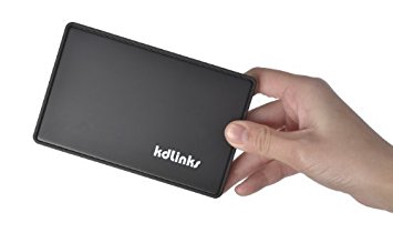 KDLINKS® Ultra Slim Pocket Size USB 3.0 High Speed Tool-Free 2.5" SATA External Hard Drive Enclosure