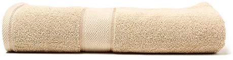 The Linen Company Bath & Swim Towel, Ultra Soft, Absorbent, Antibacterial, 500 GSM, Terry Cotton Bath Towel Pack of 1 Beige