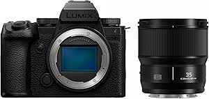 Panasonic LUMIX S5IIX Mirrorless Camera (DC-S5M2XBODY) with LUMIX S Series 35mm F1.8 Lens (S-S35)