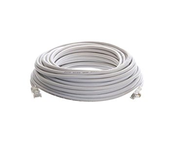 Cables4PC Cat5 RJ45 100' Patch Ethernet Network Cable, White (100FTCAT5WH)
