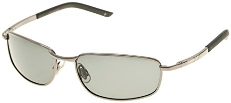 Dockers Mens Polarized Oval Sunglasses One Size Grey