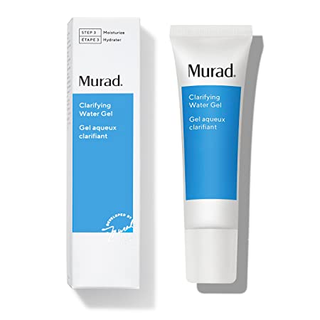 Murad Clarifying Water Gel Hydrating Face Moisturizer for Women & Men - Gel Moisturizer for Face, Neck & Chest - Facial Skin Care Product with Non- Greasy Finish, 2 Fl Oz