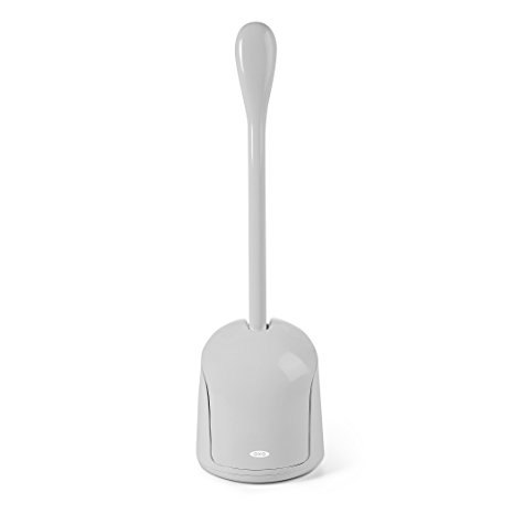 OXO Good Grips Hideaway Compact Toilet Brush-Gray