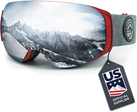 Wildhorn Roca Snowboard & Ski Goggles - US Ski Team Official Supplier - Interchangeable Lens - Premium Snow Goggles