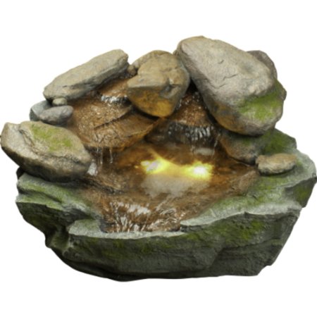 Bond Y94139 Riverton Fountain with 12 LED Lights 1969 by 2362 by 1772-Inch