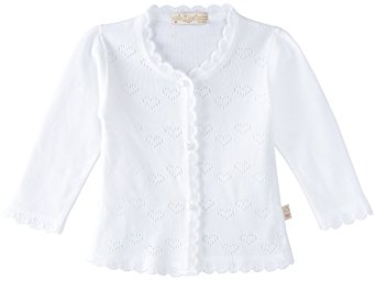 Lilax Baby Girls' Little Hearts Knit Cardigan Sweater