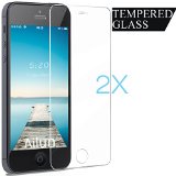 iPhone 5S Screen Protector2 Packsby Ailunfor iPhone 55S5C25D Curved EdgeTempered Glass9H HardnessBubble FreeAnti-FingerprintsOil StainampScratch CoatingCase Friendly-Siania Retail Package