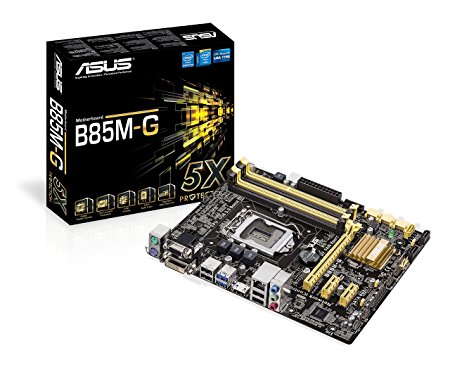 Asus 90MB0G50-M0EAY5 Motherboard (Intel B85 Express, DDR3, S-ATA 600, Micro ATX, PCI Express 3.0 x16, USB 3.0, HDMI, Network iControl, CrashFree BIOS 3, Socket 1150)