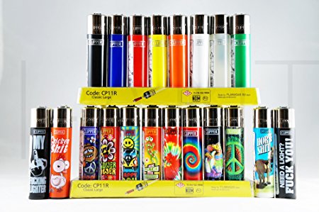 20 Brand New Full Size Refillable Original Clipper Lighters