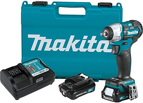 Makita WT05R1 12V max CXT® Lithium-Ion Brushless Cordless 3/8" Sq. Drive Impact Wrench Kit (2.0Ah)