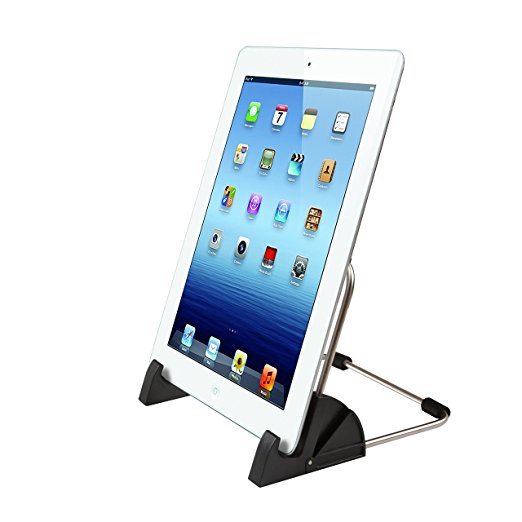 ipad stand, ipad/ipod/Tablet PC Stand/Holder,Asscom™ Multi-Angle Portable Tablet Smartphone E-reader Stand Holder [ Durable Adjustable angel Stainless steel], Desktop Multi-angle Non-slip Stand Holder For iPad Air iPad 1, 2, 3, the new iPad (3   4), iPad mini, New iPad mini / and Samsung Galaxy Tab 2 10.1, Note 10.1 / P5100, P5110, Galaxy Tab 3 10.1 8.0 7.0 / P5200 P5210 P5220,p/n:SND212-3